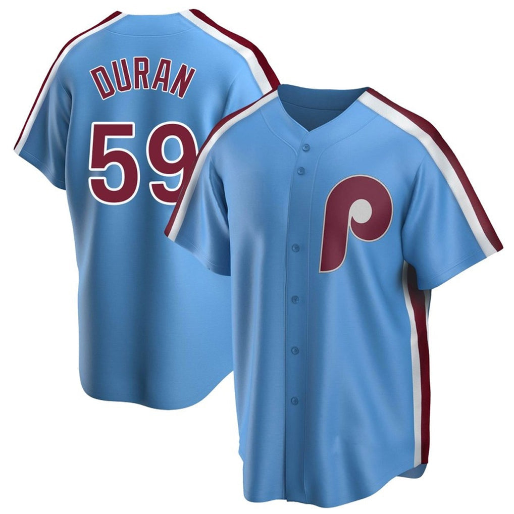 Mdoa P.Phillies #59 Jhoan Duran Player Light Blue Home Limited Game Stitched Jerseys