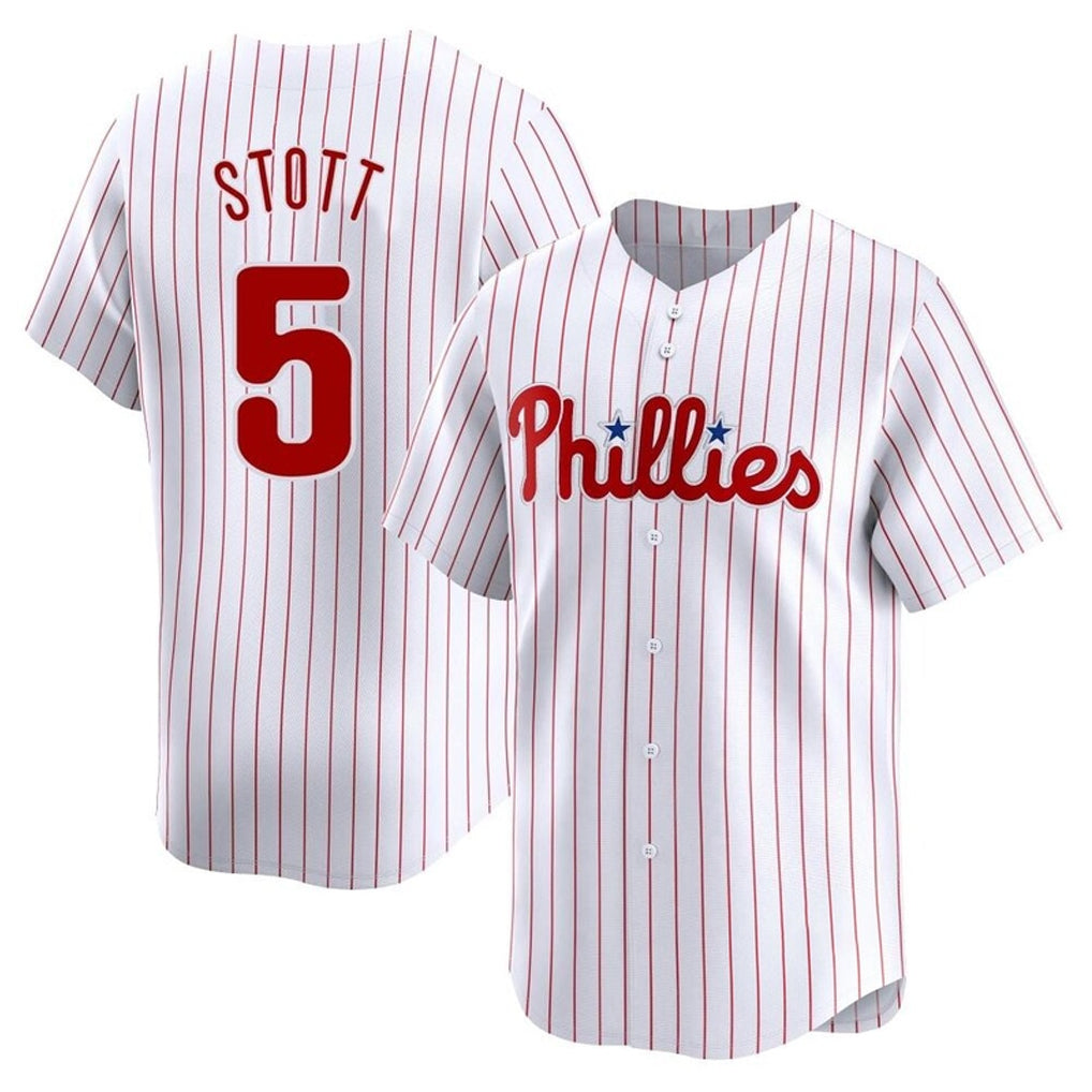 Mdoa P.Phillies #5 Bryson Stott Player White Home Limited Stitched Jerseys