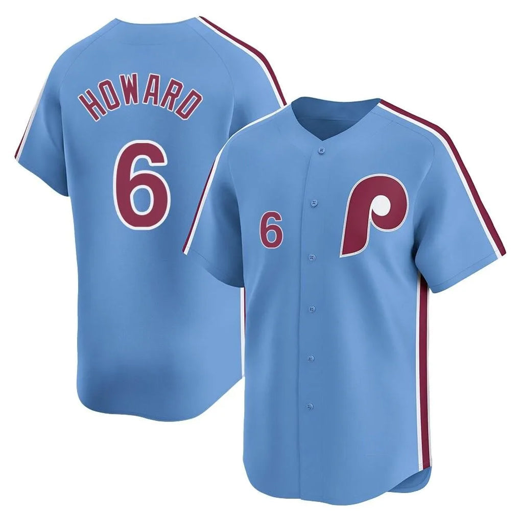 Mdoa P.Phillies #6 Ryan Howard Player Light Blue Home Limited Stitched Jerseys