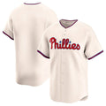 Mdoa P.Phillies Blank Player Cream Home Limited Stitched Jerseys