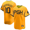 Mdoa P.Pirates #10 Bryan Reynolds Player Gold City Connect Home Game Stitched Jerseys