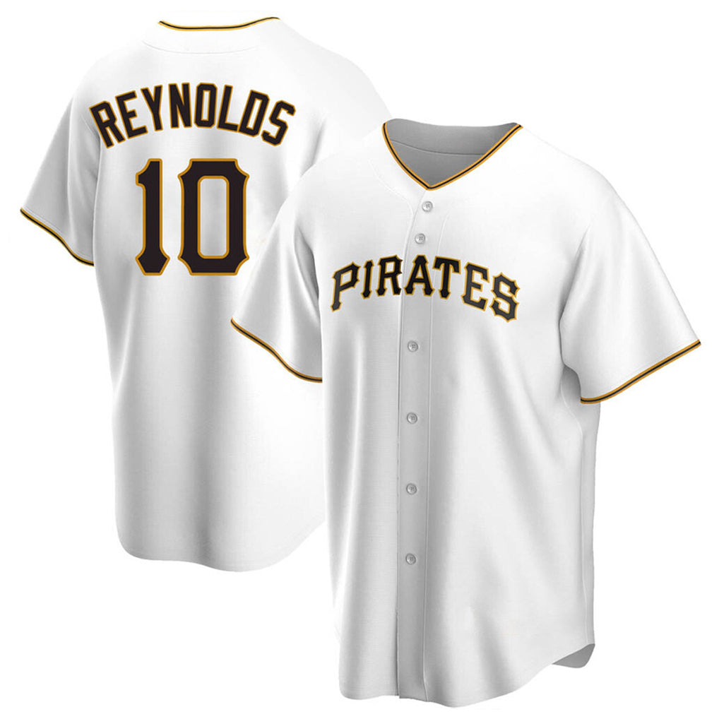 Mdoa P.Pirates #10 Bryan Reynolds Player White Home Game Stitched Jerseys