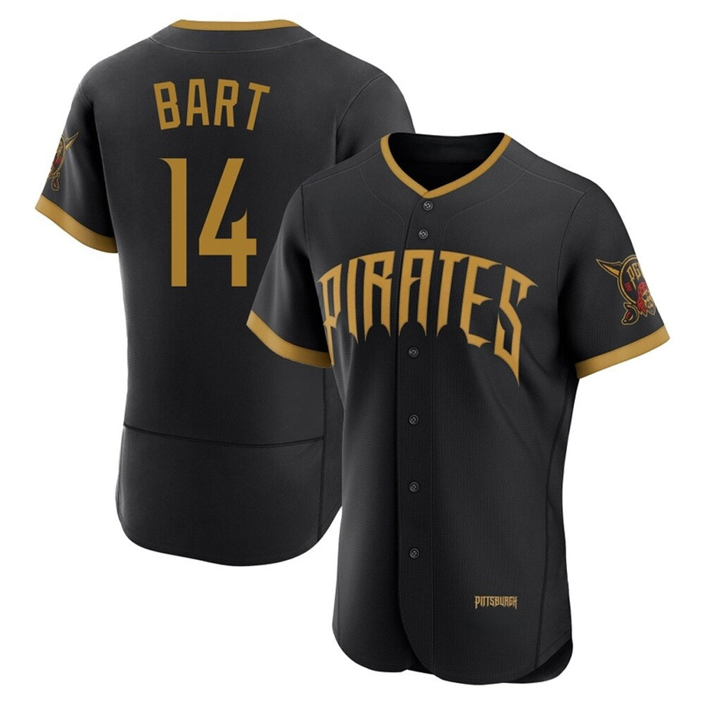 Mdoa P.Pirates #14 Joey Bart Player Black 2026 City Connect Home Limited Elite Stitched Jerseys