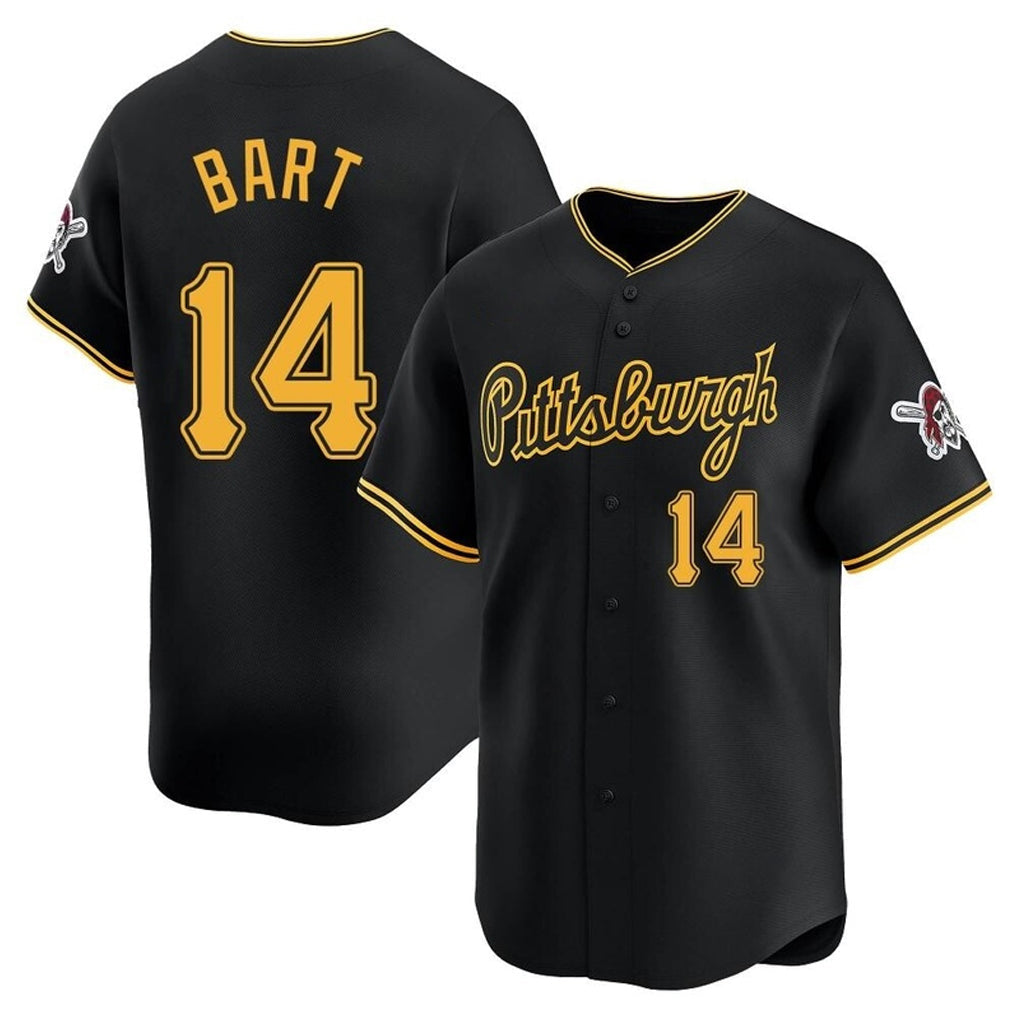 Mdoa P.Pirates #14 Joey Bart Player Black Alt Home Limited Stitched Jerseys
