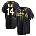 Mdoa P.Pirates #14 Joey Bart Player Black Fashion Out Home Game Stitched Jerseys