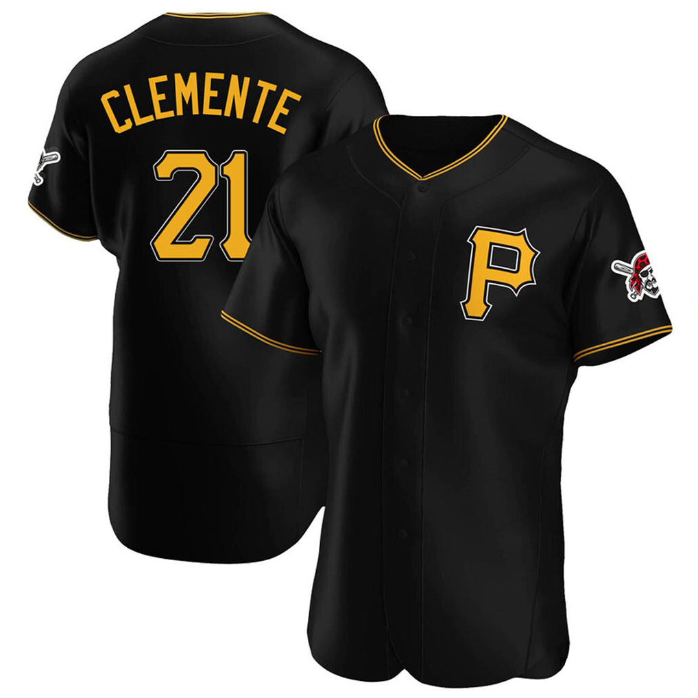 Mdoa P.Pirates #21 Roberto Clemente Player Black Alternate 2025 Home Limited Elite Stitched Jerseys