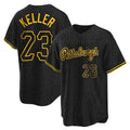 Mdoa P.Pirates #23 Mitch Keller Player Black Snake Skin City Home Game Stitched Jerseys