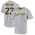 Mdoa P.Pirates #23 Mitch Keller Player Gray Road Home Game Stitched Jerseys