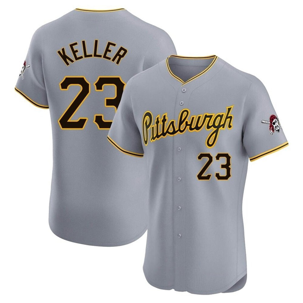 Mdoa P.Pirates #23 Mitch Keller Player Gray Road Home Limited Elite Stitched Jerseys