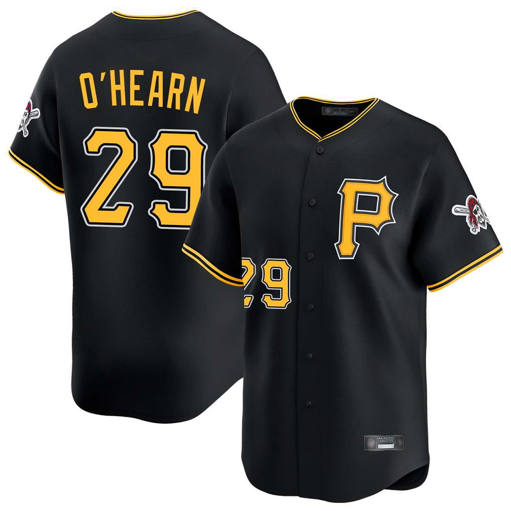 Mdoa P.Pirates #29 Ryan O'Hearn Player Black Alternate Limited Game Stitched Jerseys