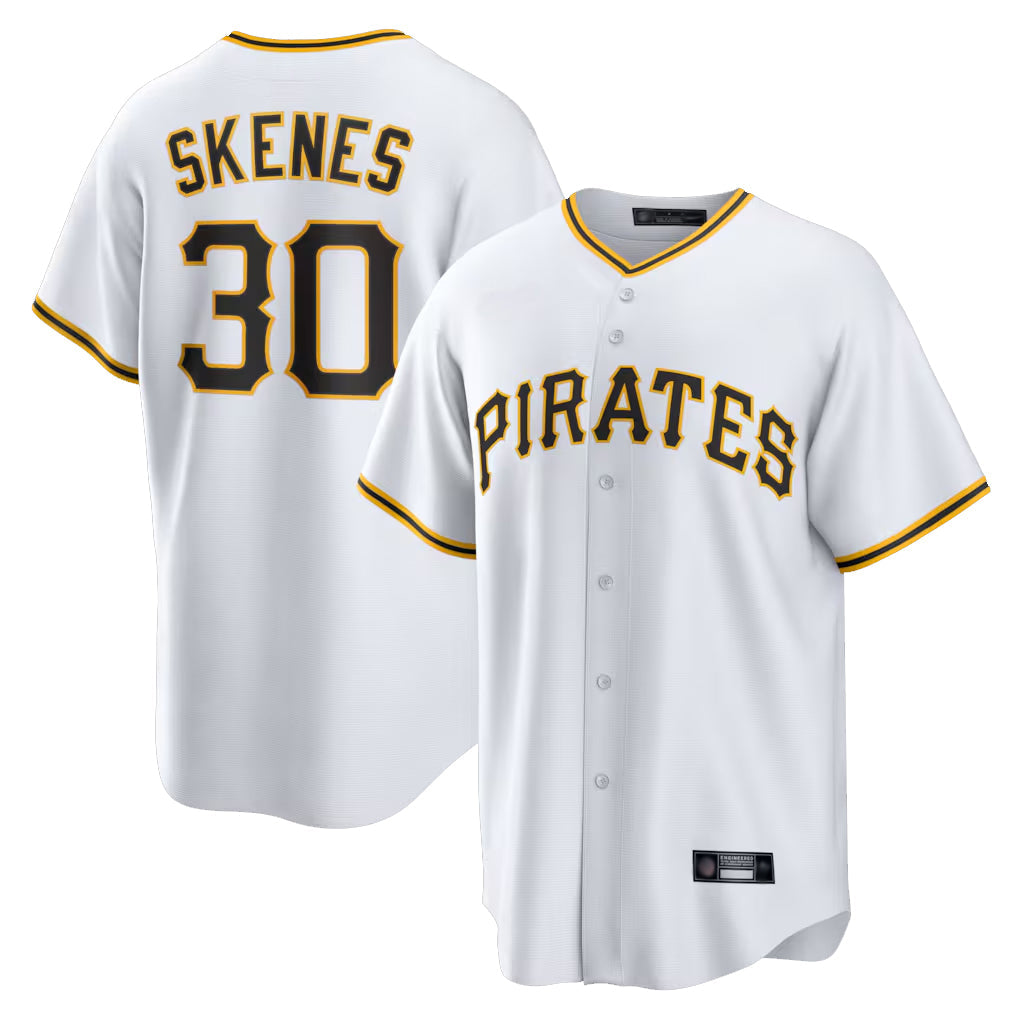 Mdoa P.Pirates #30 Paul Skenes Player White Home Game Stitched Jerseys