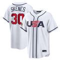 Mdoa P.Pirates #30 Paul Skenes Player White USA 2026 World Classic Home Limited Stitched Jerseys
