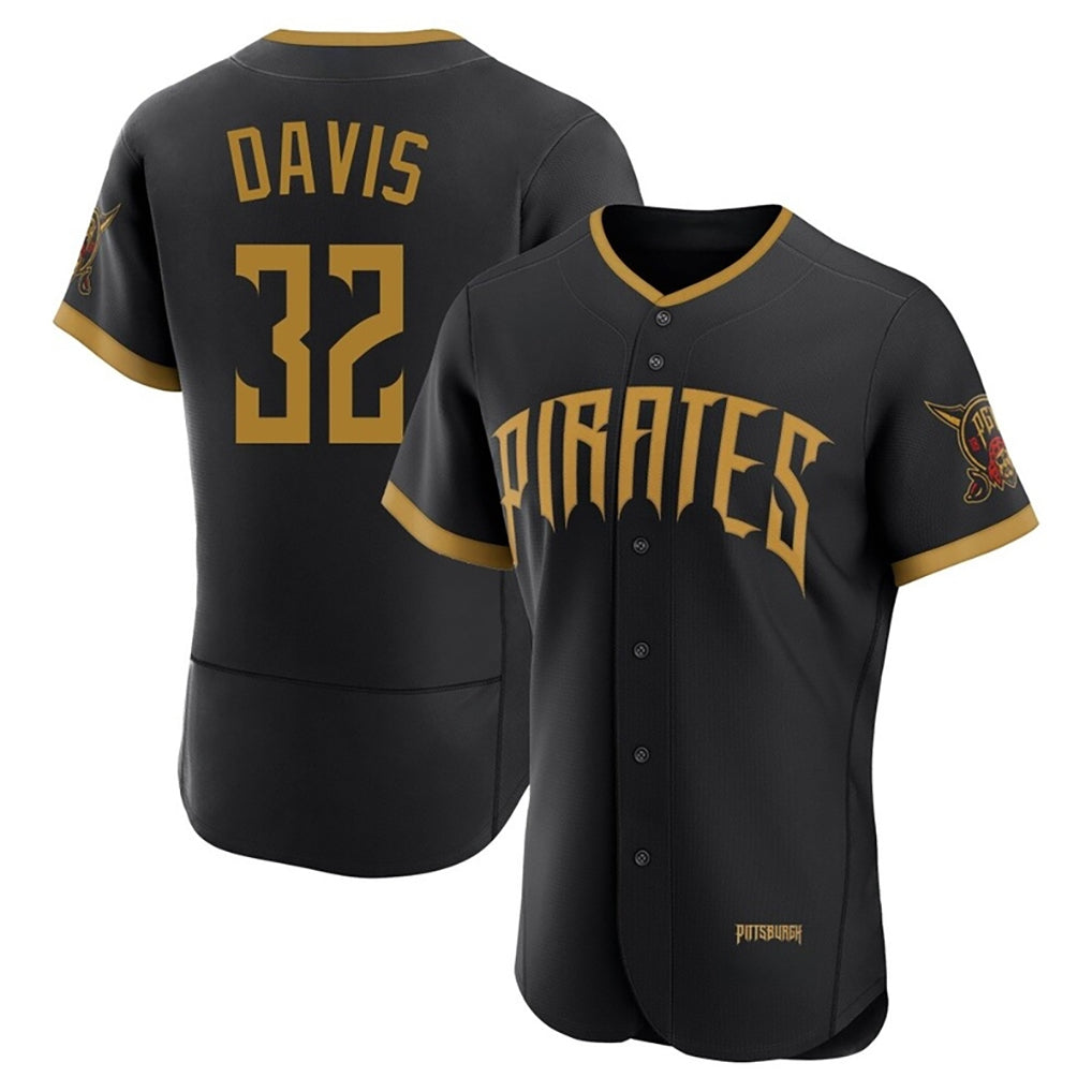 Mdoa P.Pirates #32 Henry Davis Player Black 2026 City Connect Home Limited Elite Stitched Jerseys