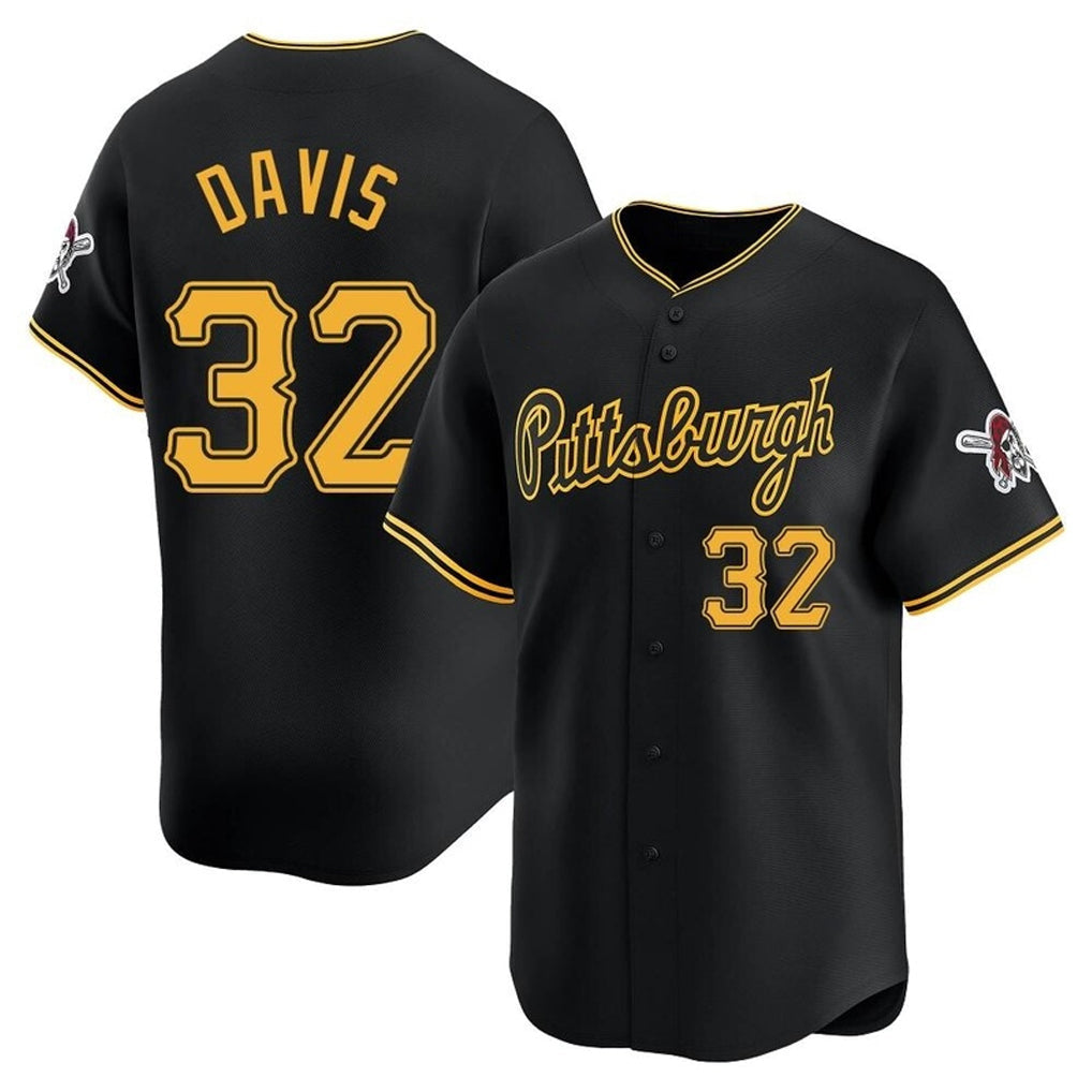 Mdoa P.Pirates #32 Henry Davis Player Black Alt Home Limited Stitched Jerseys