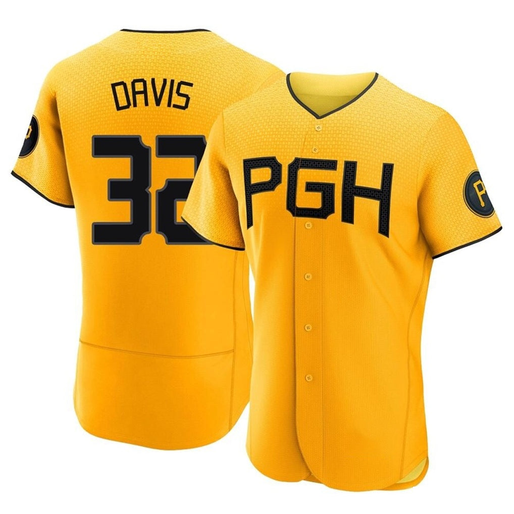 Mdoa P.Pirates #32 Henry Davis Player Gold City Connect Home Limited Elite Stitched Jerseys