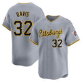 Mdoa P.Pirates #32 Henry Davis Player Gray Road Home Limited Stitched Jerseys