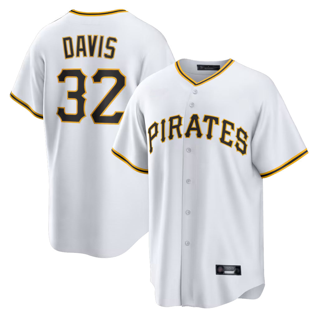 Mdoa P.Pirates #32 Henry Davis Player White Home Game Stitched Jerseys