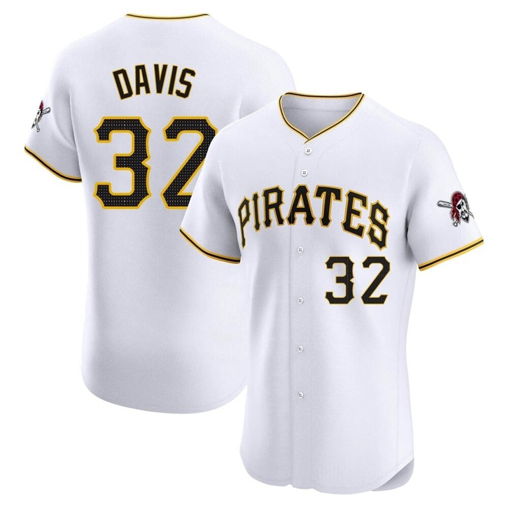 Mdoa P.Pirates #32 Henry Davis Player White Home Limited Elite Stitched Jerseys