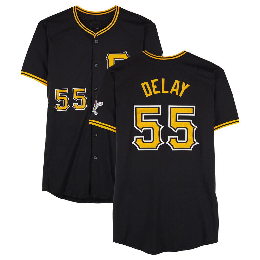 Mdoa P.Pirates #55 Jason Delay Player Black Alternate Limited Game Stitched Jerseys