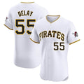 Mdoa P.Pirates #55 Jason Delay Player White Home Limited Elite Stitched Jerseys
