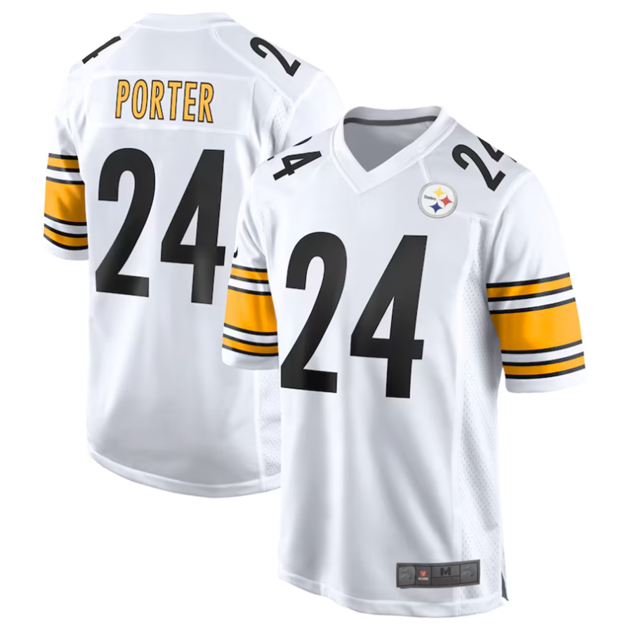 Mdoa P.Steelers #24 Joey Porter Jr. Player White Game Stitched Jerseys