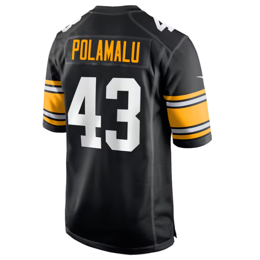 Mdoa P.Steelers #43 Troy Polamalu Black Retired Player American Stitched Jerseys