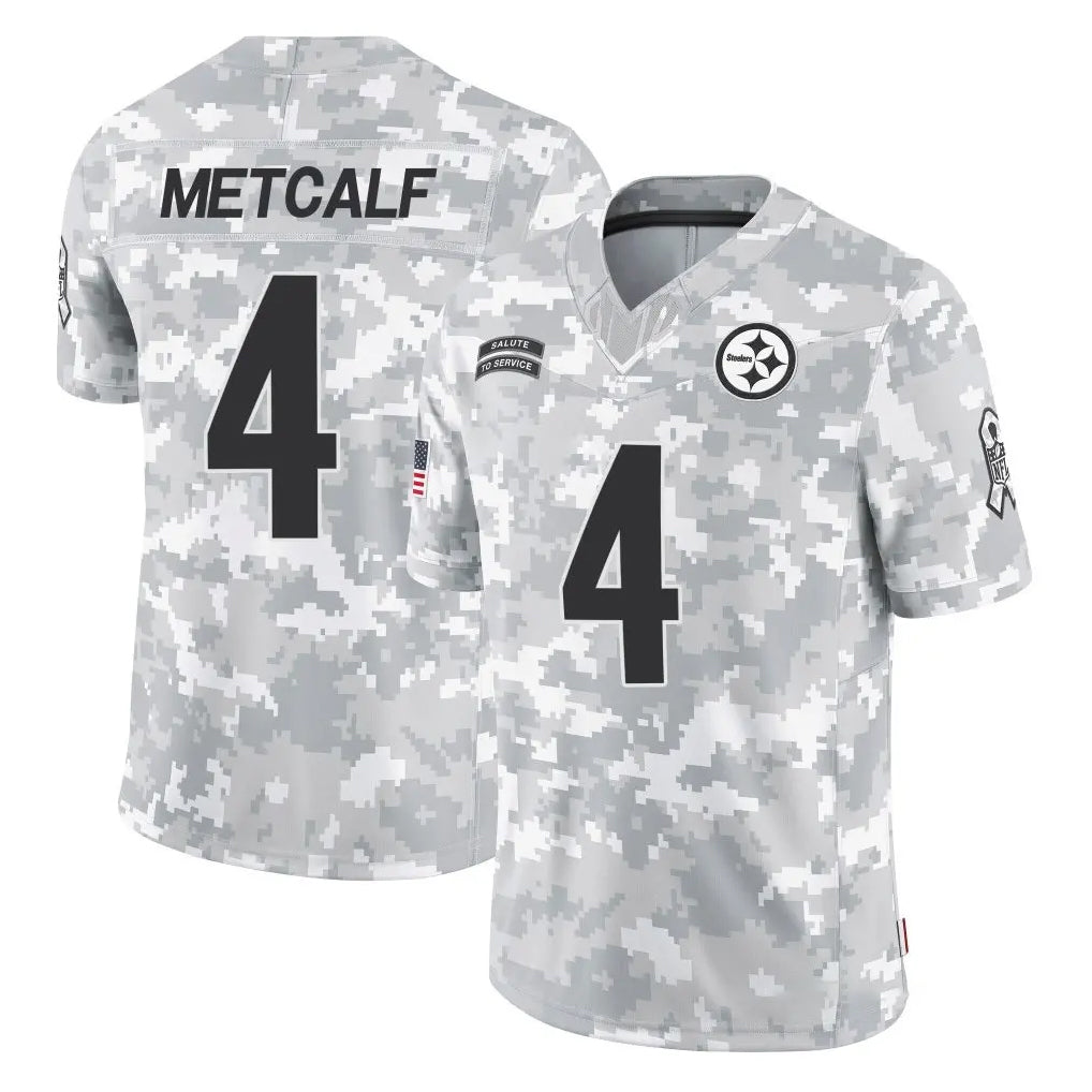Mdoa P.Steelers #4 DK Metcalf Player Arctic Camo Limited Salute To Service Home Game Stitched Jerseys