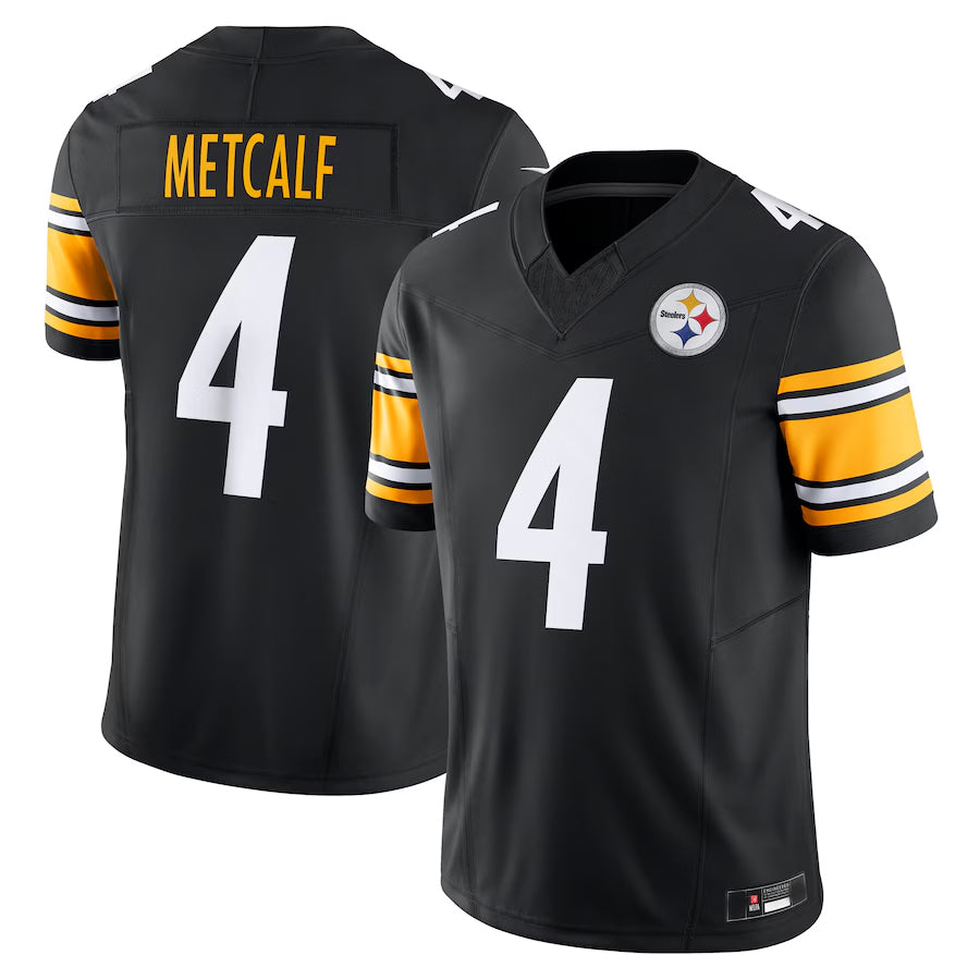 Mdoa P.Steelers #4 DK Metcalf Player Black Team Vapor F.U.S.E. Limited Stitched Jerseys