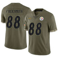 Mdoa P.Steelers #88 Pat Freiermuth Player Salute To Service Limited Olive Stitched Jerseys