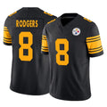 Mdoa P.Steelers #8 Aaron Rodgers Player Black Limited 2nd Alternate Vapor F.U.S.E. Home Game Stitched Jerseys