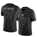 Mdoa P.Steelers #97 Cameron Heyward Player Black Limited Reflective Stitched Jerseys