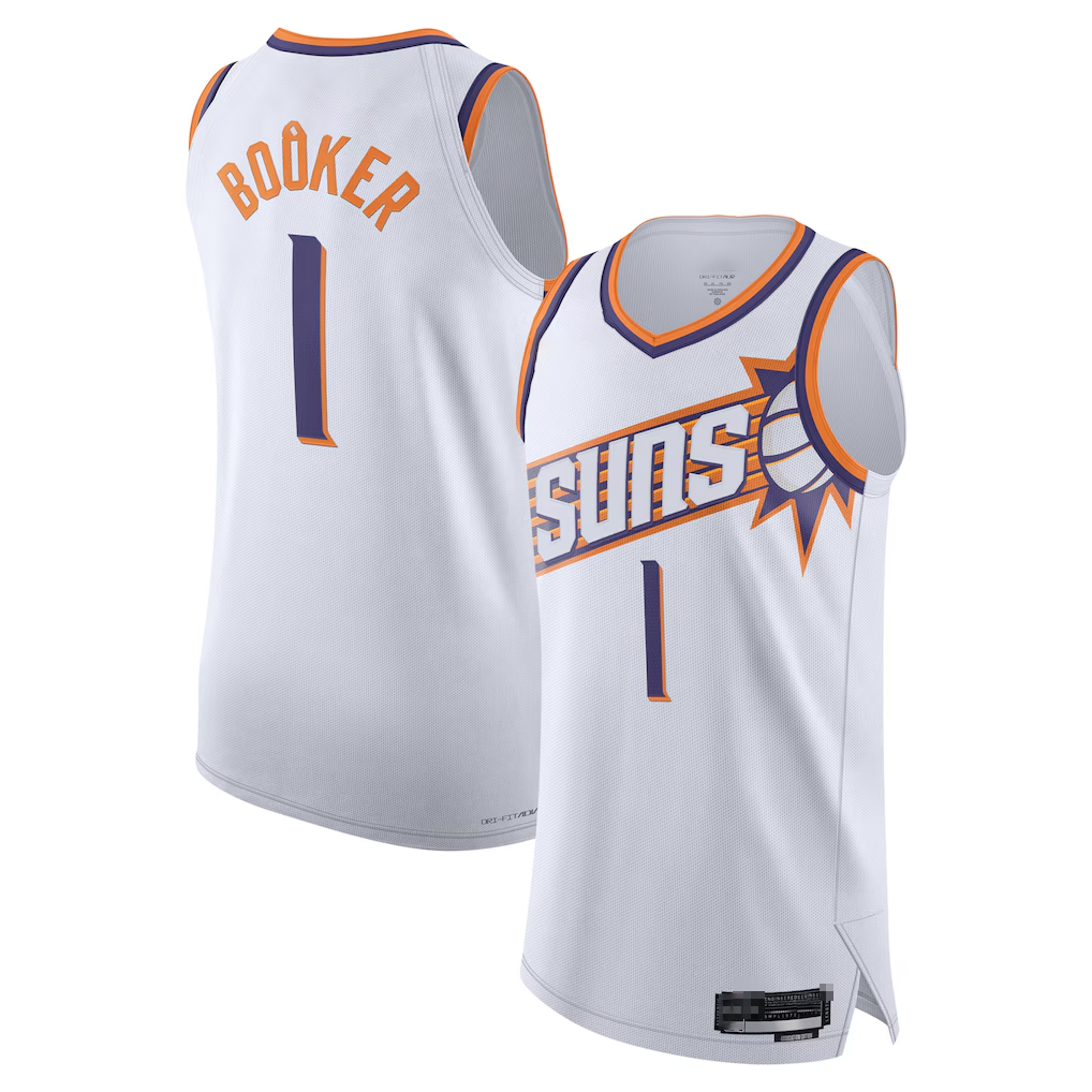 Mdoa P.Suns #1 Devin Booker White Authentic Jerseys - Association Edition