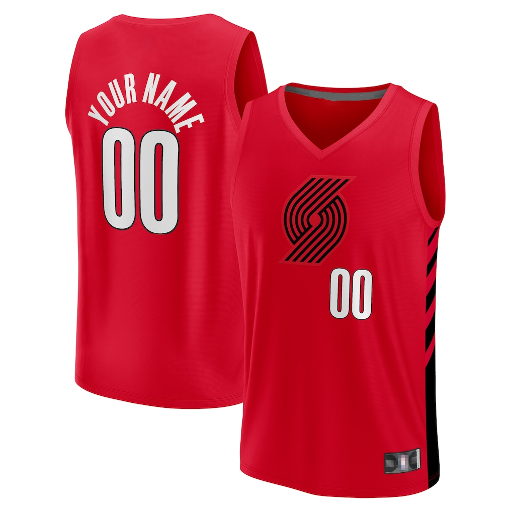 Mdoa PT.Blazers Fanatics Red Fast Break Replica Jerseys - Statement Edition