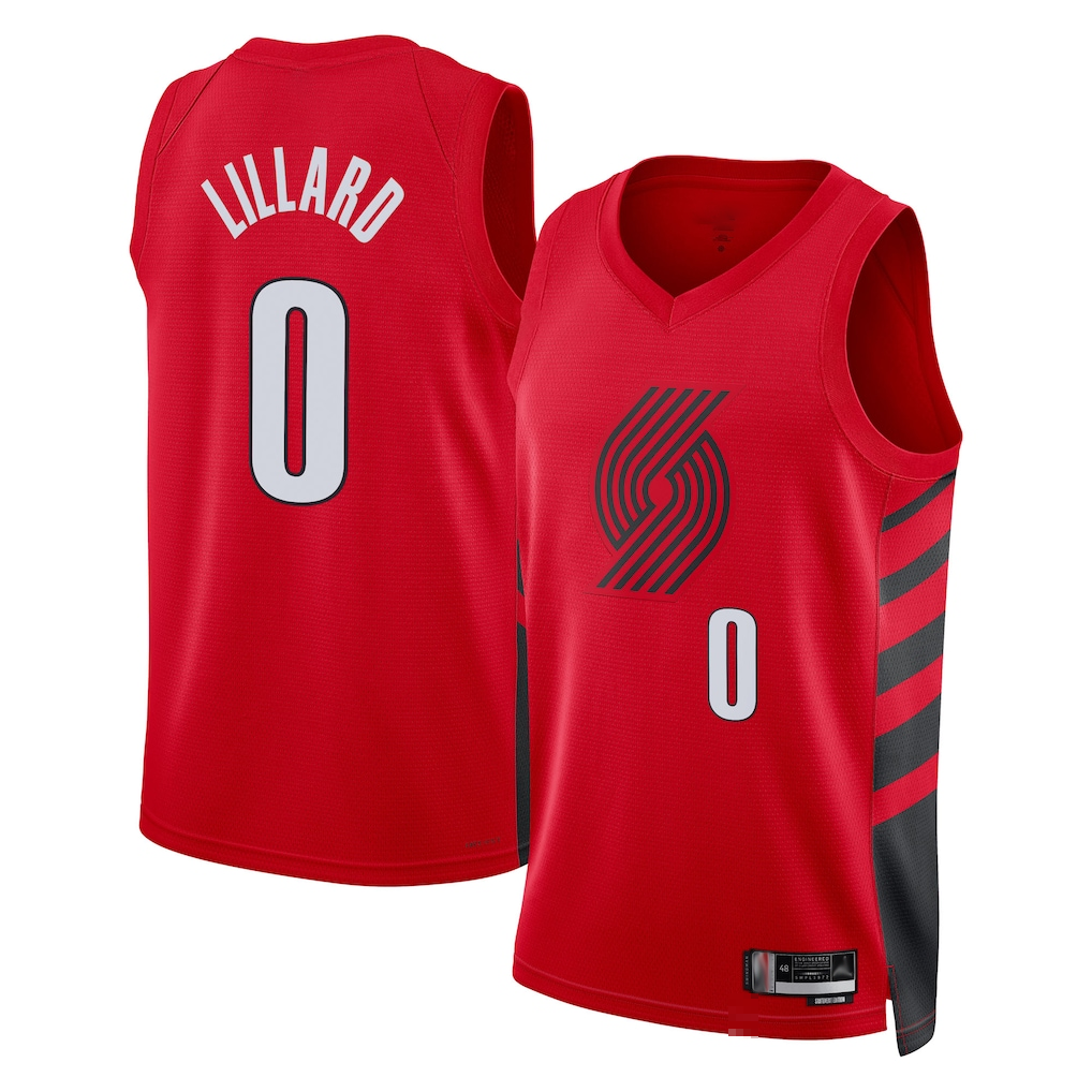 Mdoa PT.Blazers #0 Damian Lillard White Swingman Jerseys - Association Edition