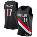 Mdoa PT.Blazers #17 Shaedon Sharpe Black Swingman Jerseys - Icon Edition