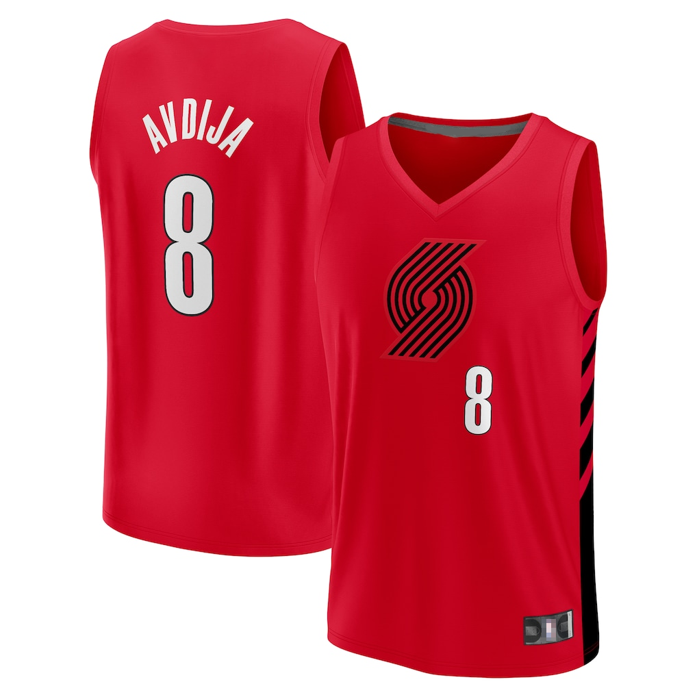 Mdoa PT.Blazers #8 Deni Avdija Fanatics Red Fast Break Player Jerseys - Statement Edition