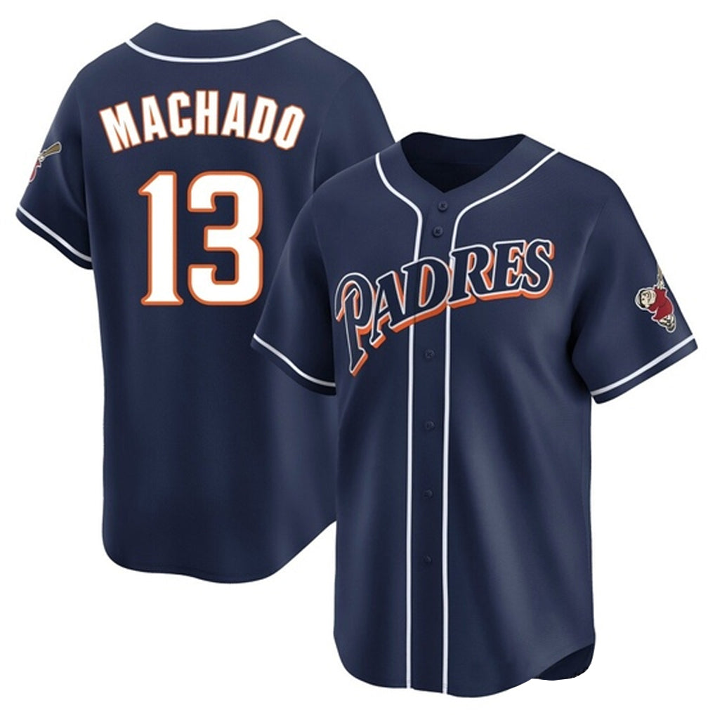 Mdoa S.Diego Padres #13 Manny Machado Player Navy Cooperstown Collection Limited Home Stitched Jerseys