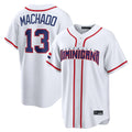 Mdoa S.Diego Padres #13 Manny Machado Player White 2026 World Classic Home Limited Stitched Jerseys