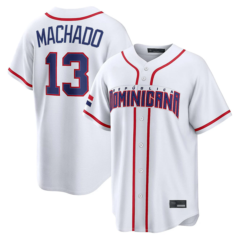 Mdoa S.Diego Padres #13 Manny Machado Player White 2026 World Classic Home Limited Stitched Jerseys