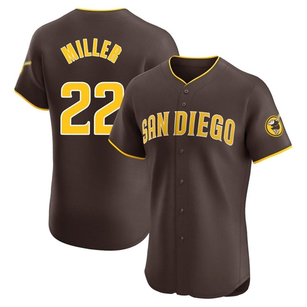 Mdoa S.Diego Padres #22 Mason Miller Player Brown Home Limited Elite Stitched Jerseys