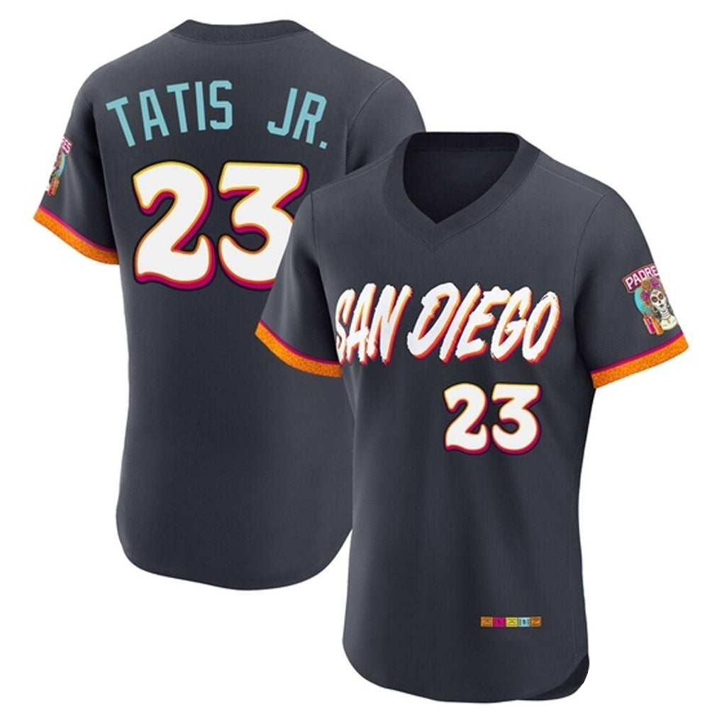 Mdoa S.Diego Padres #23 Fernando Tatis Jr Player Obsidian 2026 City Connect Home Elite T-shirt Stitched Jerseys
