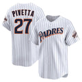 Mdoa S.Diego Padres #27 Nick Pivetta Player White Cooperstown Collection Limited Home Stitched Jerseys