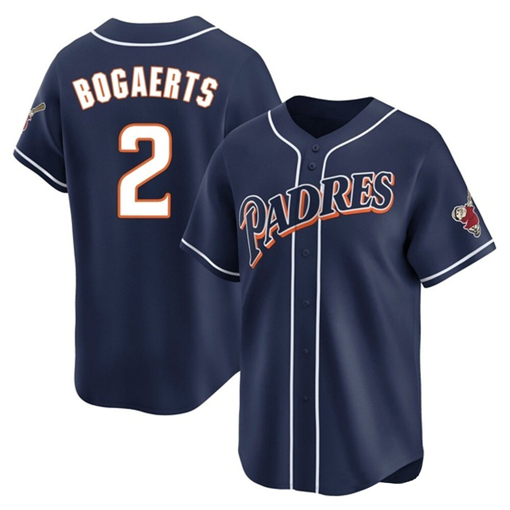 Mdoa S.Diego Padres #2 Xander Bogaerts Player Navy Cooperstown Collection Limited Home Stitched Jerseys