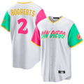 Mdoa S.Diego Padres #2 Xander Bogaerts Player White City Connect Home Game Stitched Jerseys