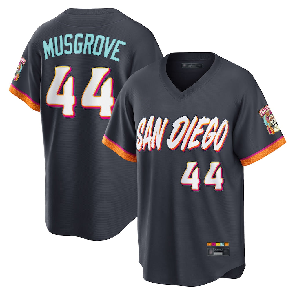 Mdoa S.Diego Padres #44 Joe Musgrove Player Obsidian 2026 City Connect Home Limited T-shirt Stitched Jerseys