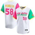 Mdoa S.Diego Padres #58 Wandy Peralta Player White City Connect Home Limited Stitched Jerseys
