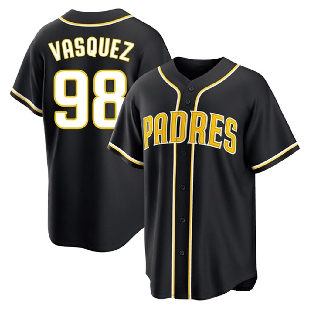 Mdoa S.Diego Padres #98 Randy Vasquez Player Black 2026 Fashion Home Stitched Jerseys