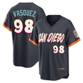 Mdoa S.Diego Padres #98 Randy Vasquez Player Obsidian 2026 City Connect Home Limited T-shirt Stitched Jerseys