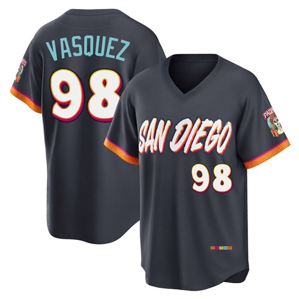 Mdoa S.Diego Padres #98 Randy Vasquez Player Obsidian 2026 City Connect Home Limited T-shirt Stitched Jerseys