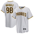 Mdoa S.Diego Padres #98 Randy Vasquez Player White Home Game Stitched Jerseys